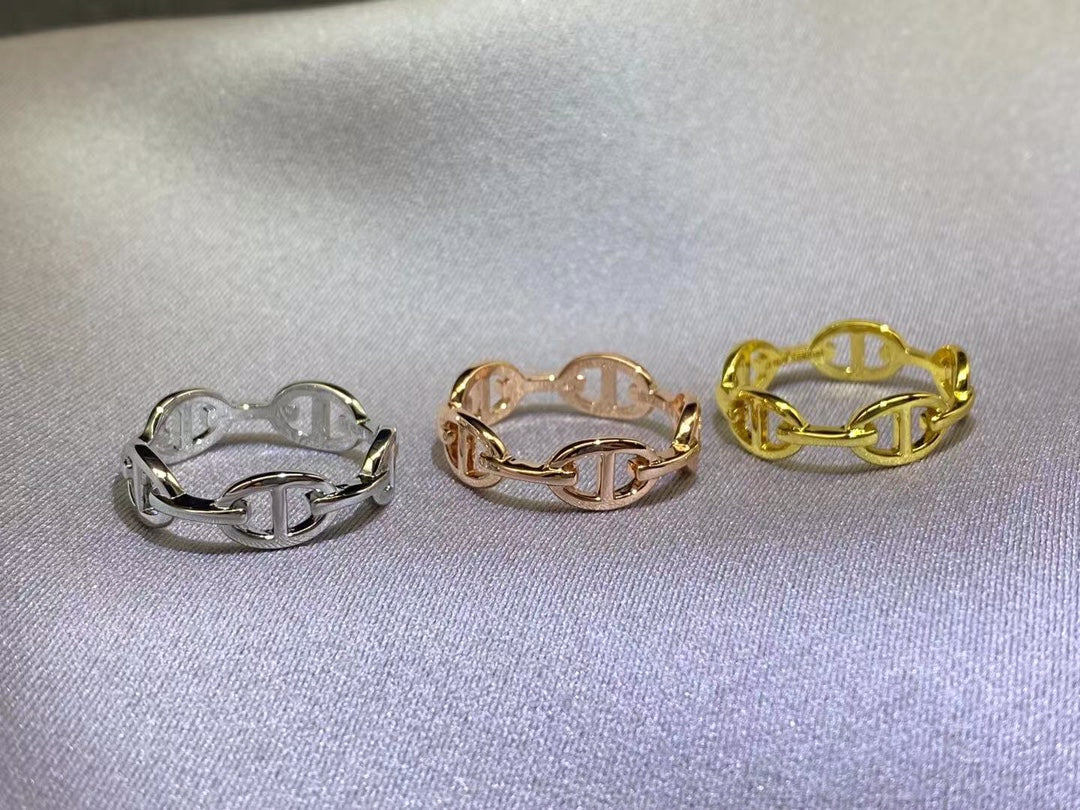 Hermes Pig Nose Bangle + Ring Set