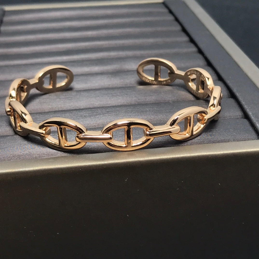 Hermes Pig Nose Bangle + Ring Set