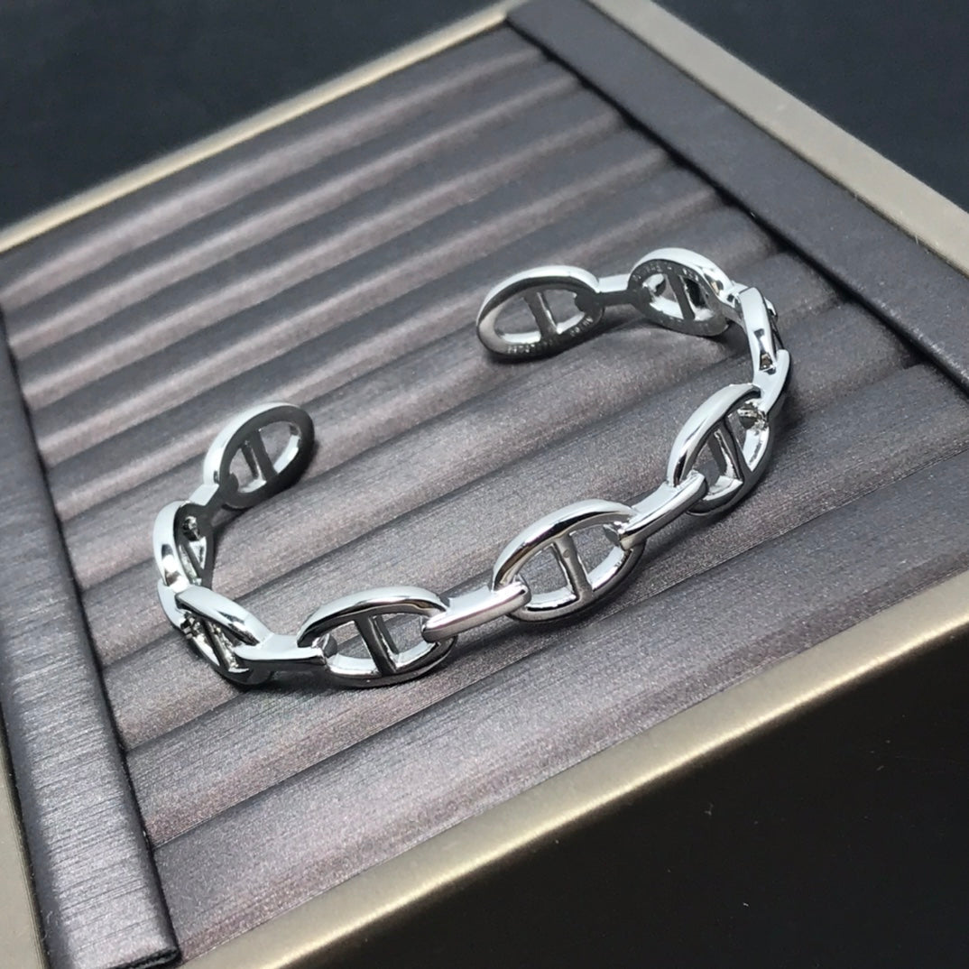 Hermes Pig Nose Bangle + Ring Set