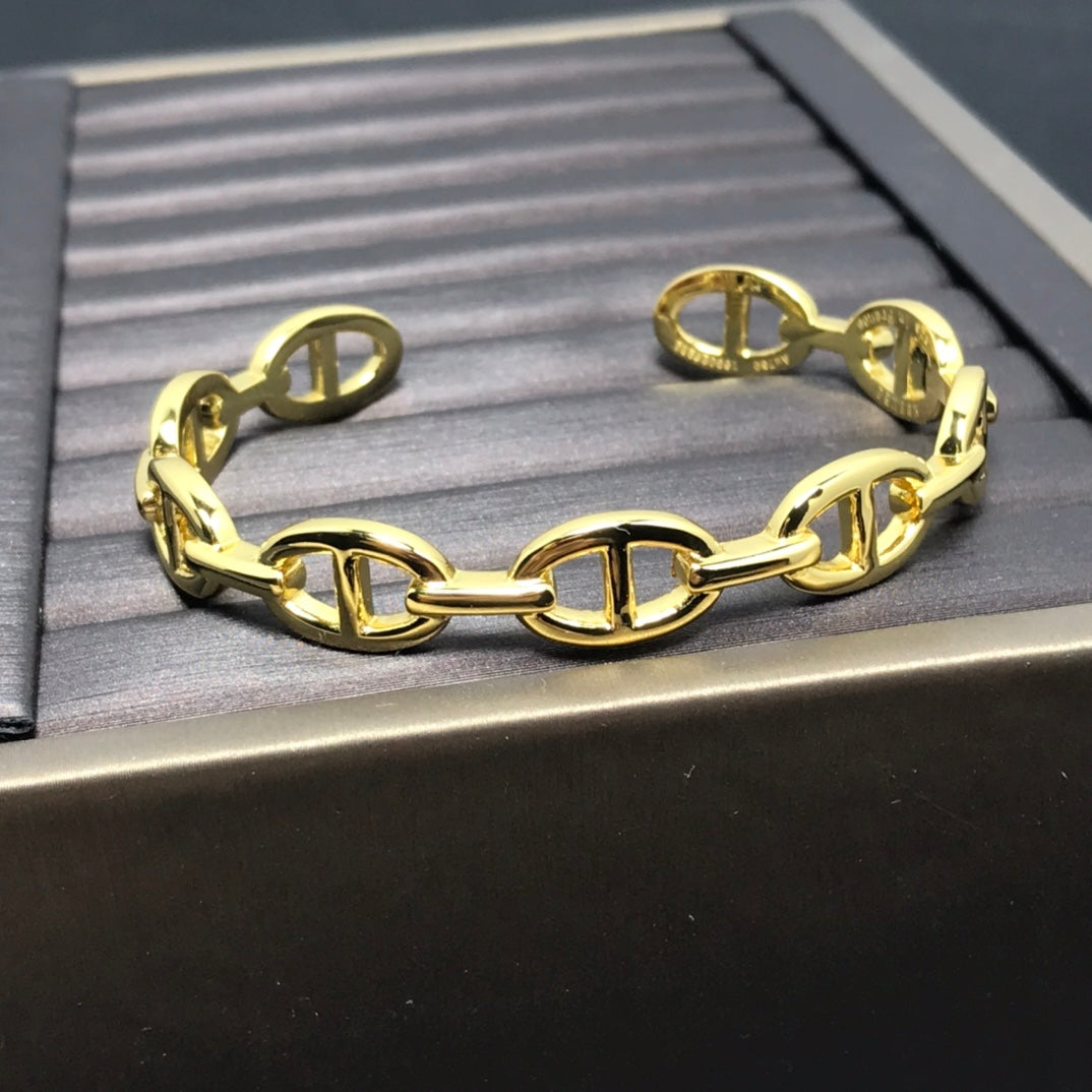 Hermes Pig Nose Bangle + Ring Set