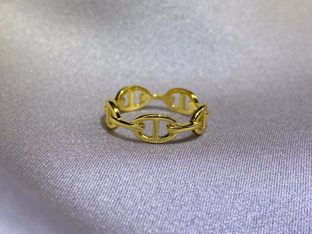 Hermes Pig Nose Bangle + Ring Set