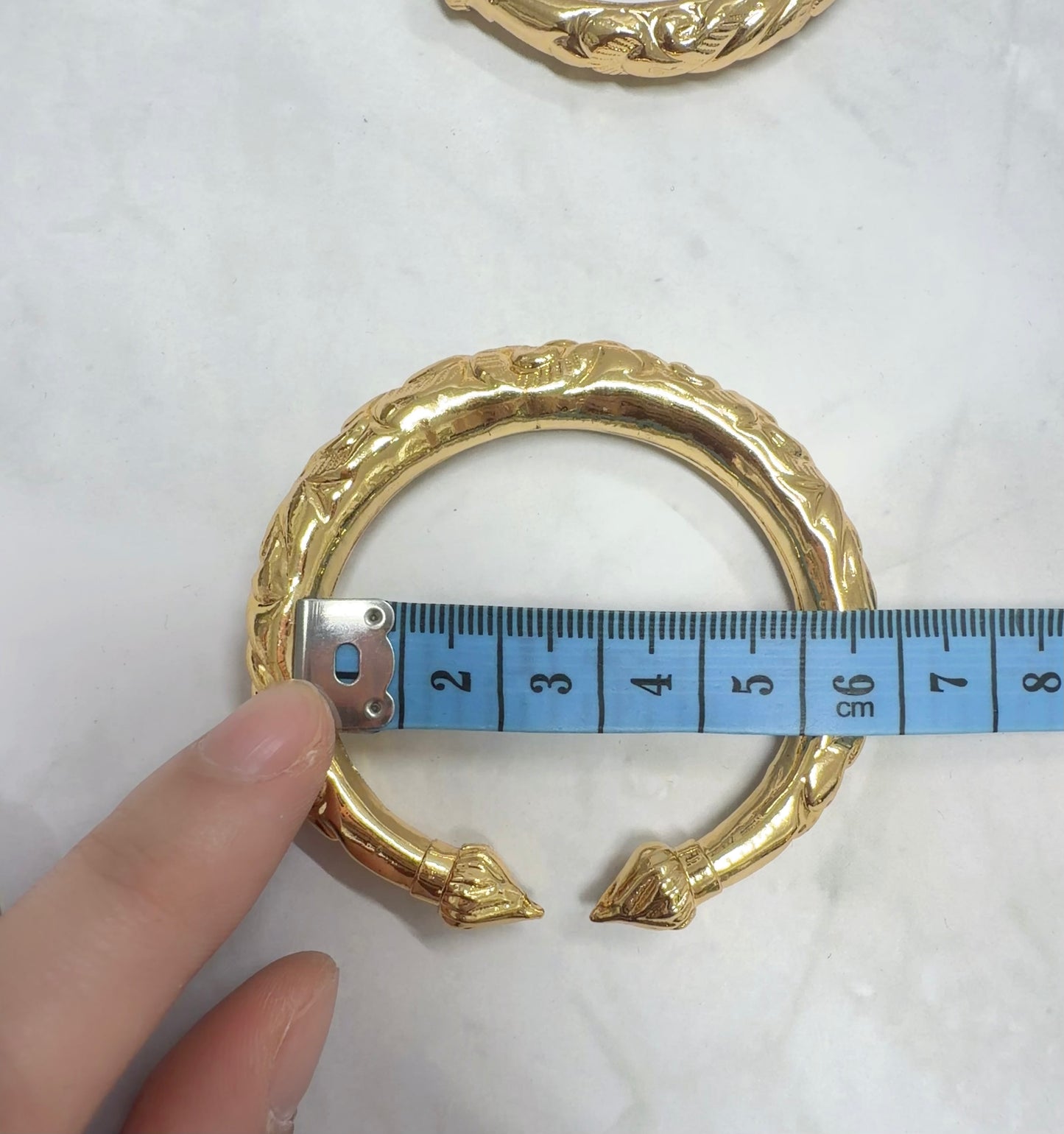 Cambodian Lotus Gold Plated Bangles | Set of 2