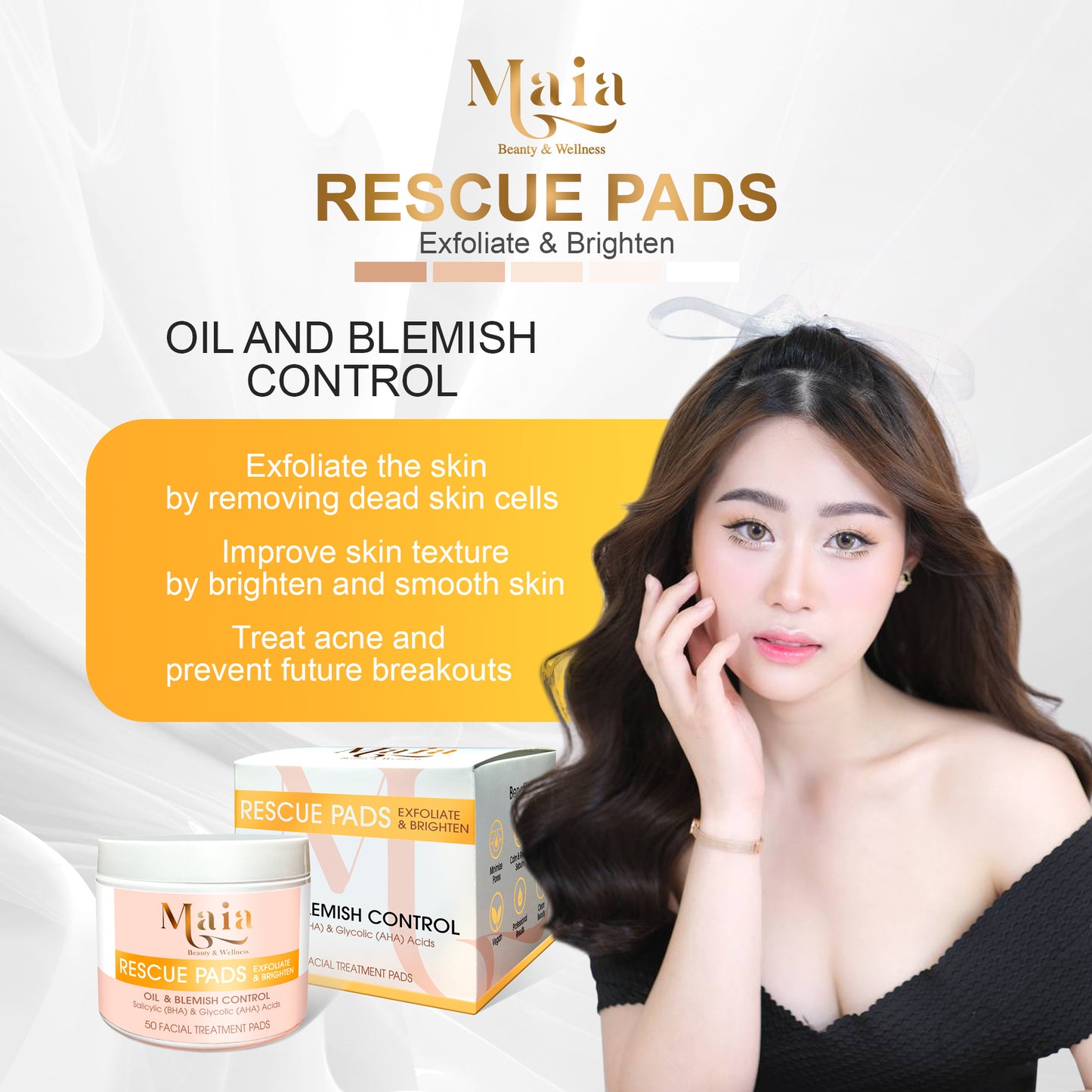 Rescue Pads | AHA & BHA Exfoliate and Brighten