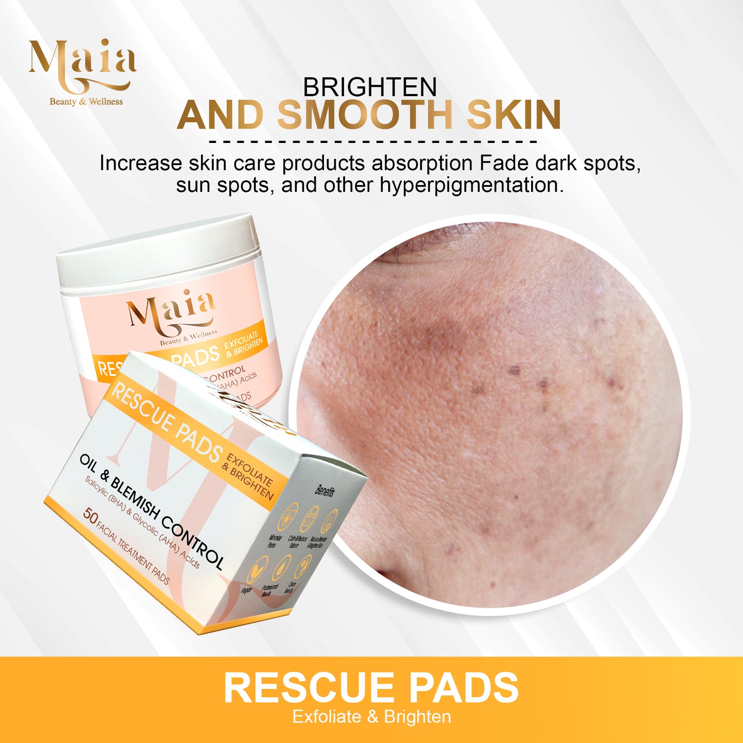 Rescue Pads | AHA & BHA Exfoliate and Brighten