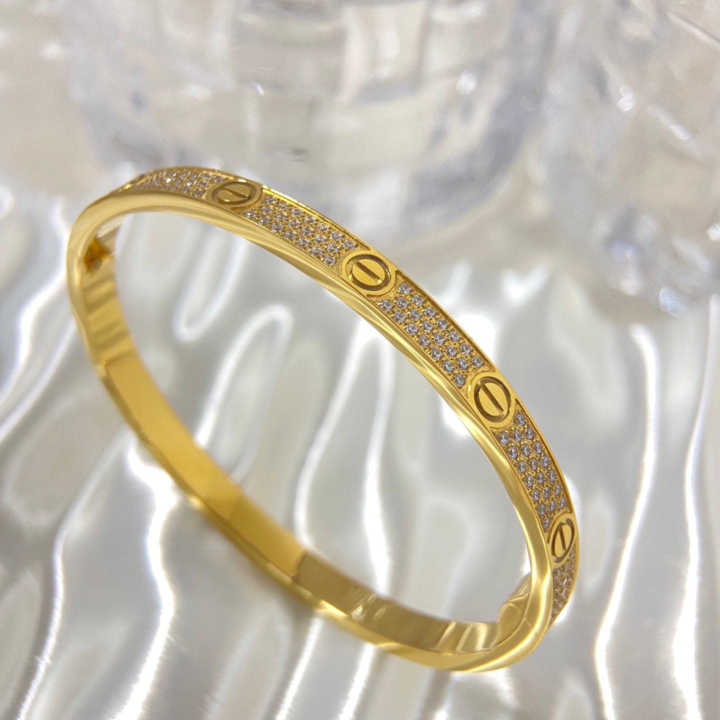 Cartier Love Bracelet + Ring Set | Full diamonds