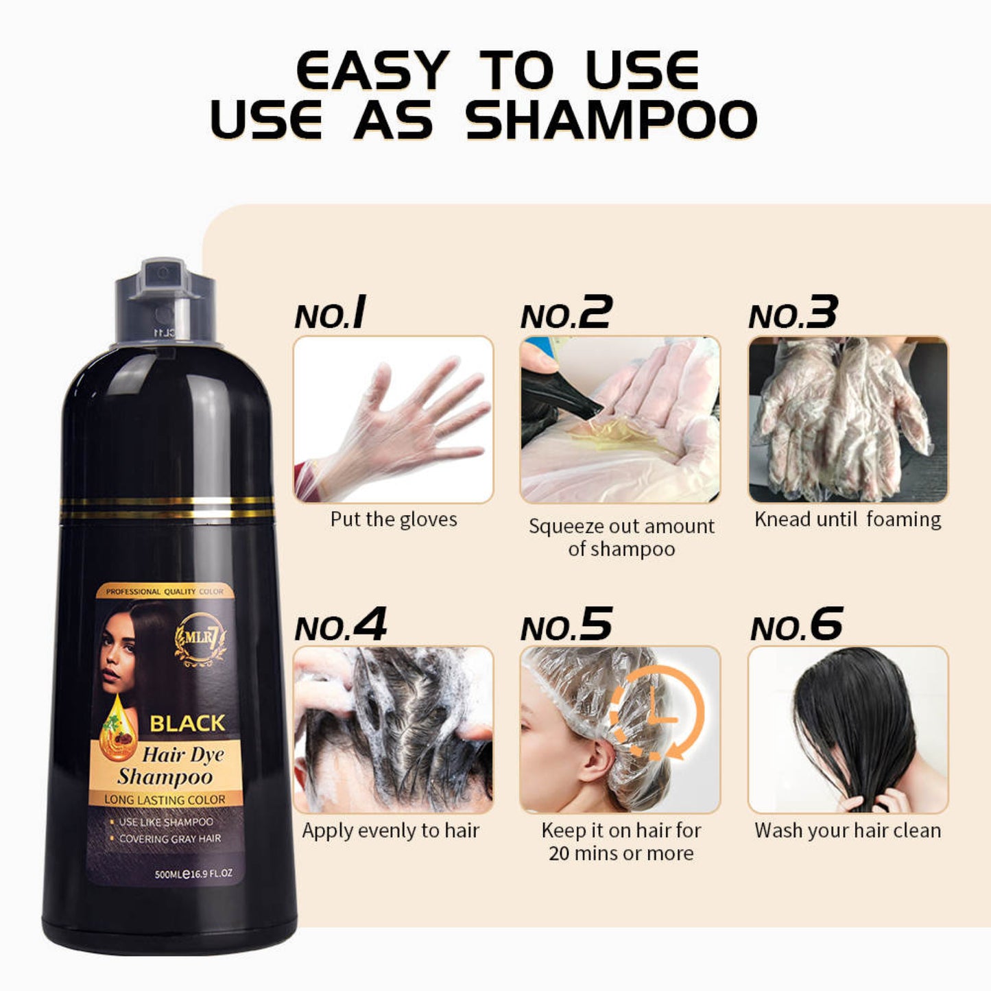 [SALE] Black Hair Dye Shampoo