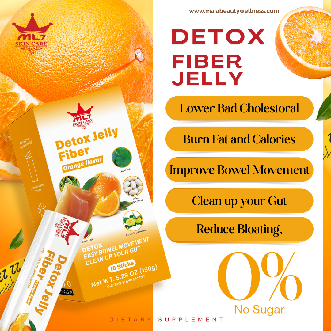Detox Fiber Jelly Fat Burner | Orange Flavor