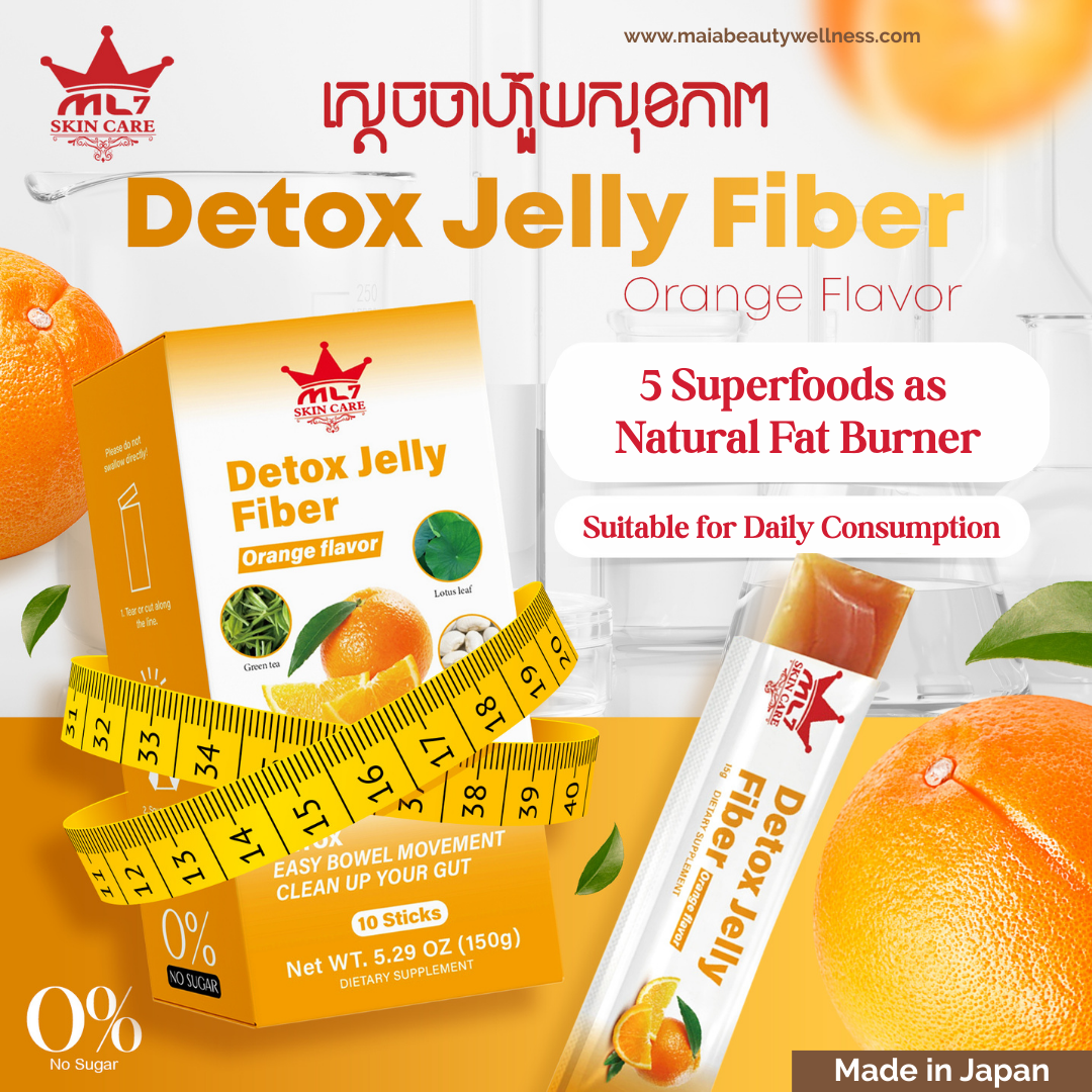 Detox Fiber Jelly Fat Burner | Orange Flavor
