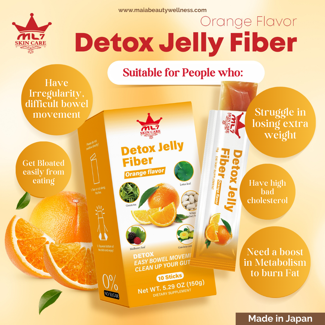 Detox Fiber Jelly Fat Burner | Orange Flavor