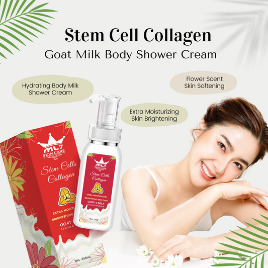 ML7 Stem Cell Collagen Goat Milk Body Shower Cream