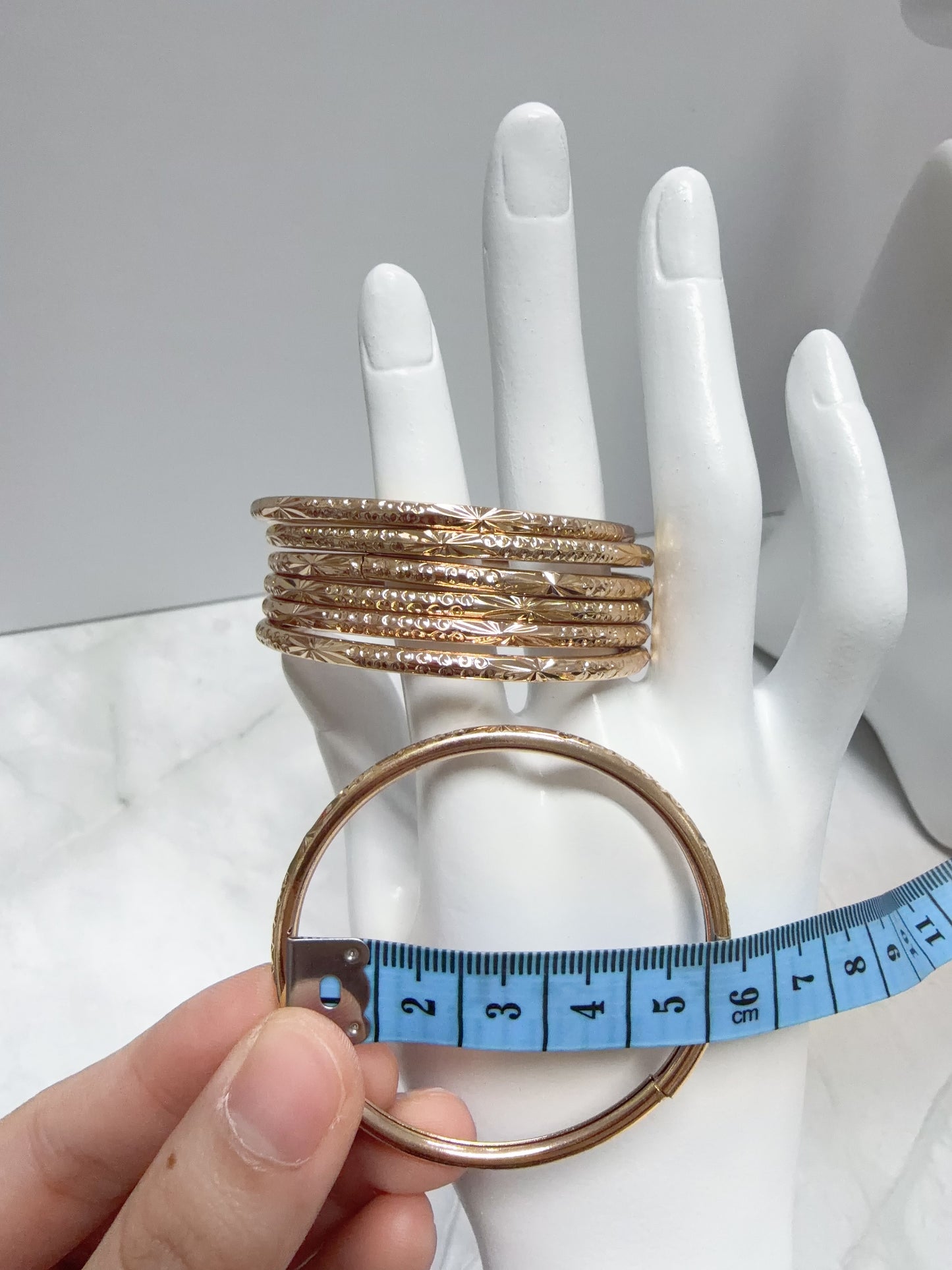 18k Gold-Plated Stack Bangles | Set of 7 or 10